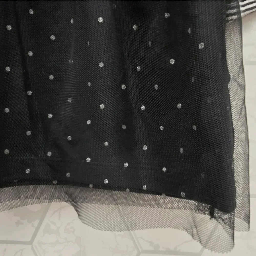 Nwt Carter's 100% Cotton Baby Girl Halloween Tulle Dress Black Cat 2 pc